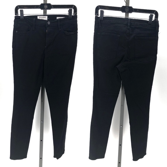frame denim black jeans